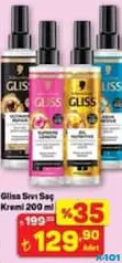 GLİSS SIVI SAÇ KREMİ 200 ML indirimli fiyat GLİSS SIVI SAÇ KREMİ 200 ML fiyat ve kampanya bilgisi